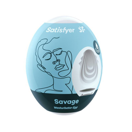 Oeuf masturbateur flexible Savage Satisfyer - CC597415