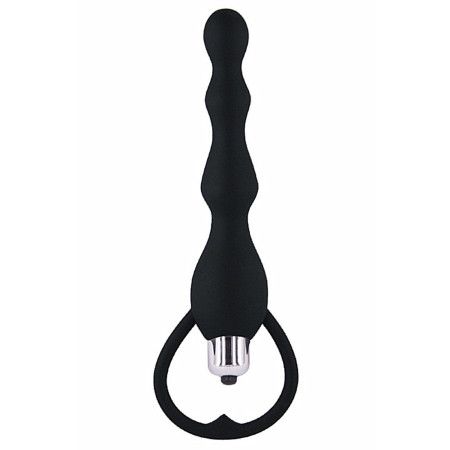 Chapelet anal noir vibrant - CR-AOP057BLK