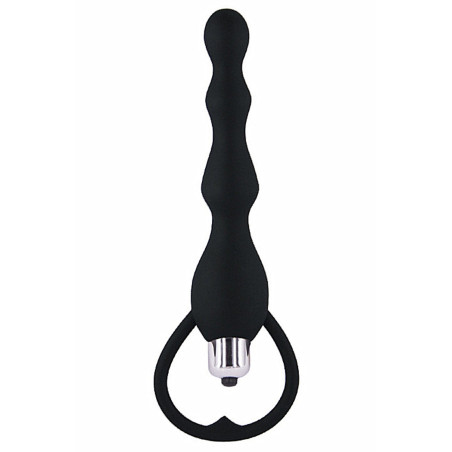 Chapelet anal noir vibrant - CR-AOP057BLK