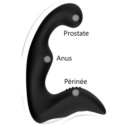 Plug anal double pénétration 12 programmes USB - CR-CAW010