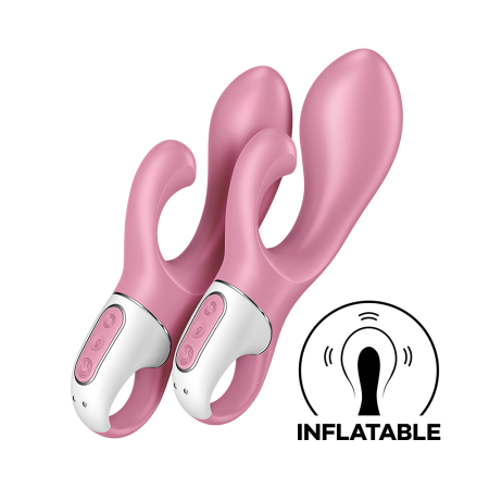 Vibromasseur Rabbit gonflant rose Air Pump Bunny 2 USB Satisfyer - CC597820