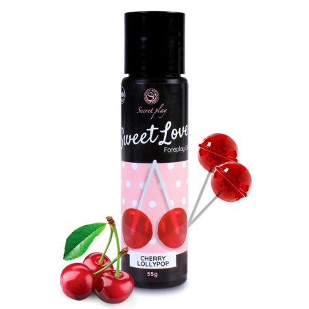 2 en 1 Gel de massage et lubrifiant cerise 100% comestible - SP6713