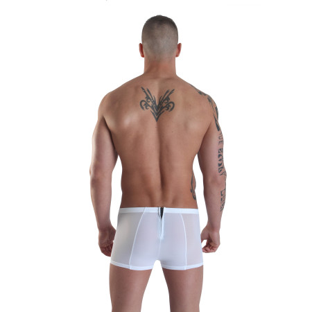 Boxer blanc avec double zip Wiz - LM16-67WHT