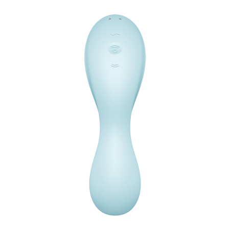 Vibromasseur connecté 3 en 1 Bleu USB Curvy Trinity 5 - CC597823