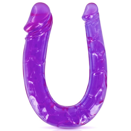 Double dong gode fléxible violet 29.5cm - CC570045